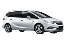 Car Hire Yateley - Vauxhall Zafira 5 + 2 - Minibus hire Yateley